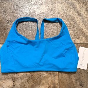 Athleta Vibrant Blue Bikini Top Malibu D-DD Large NWT